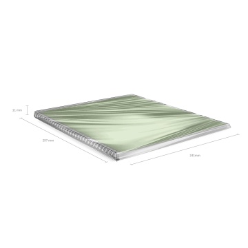 Тетрадь общая с пластиковой обложкой на спирали ErichKrause Reef, лайм, А4, 80 листов, клетка