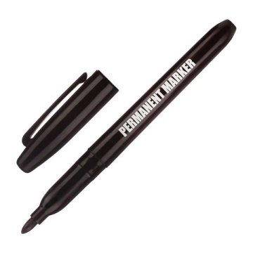 Маркер перманентный круглый наконечник 2.0мм черный ATTACHE