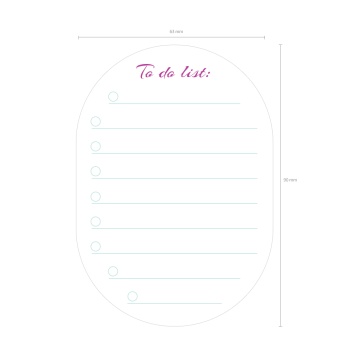 Блок самоклеящийся бумажный  ErichKrause Floral Soul To do list, 68х88 мм, 60 листов, белый