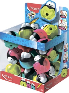 Точилка пласт. с контейнером 1 отв. CROC CROC SIGNAL,с индикатором заточки