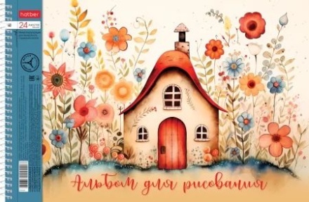 Альбом А4 24л гребень "Ассорти. Выпуск 3", перфорация на отрыв,  пл. 100 гр/м