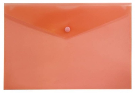 Конверт на кнопке А4 0,15мм однотонный, красный