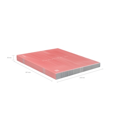 Тетрадь А4 48л кл. скоба Erich Krause пласт.обл. "CoverPrоBook Words. Красная"