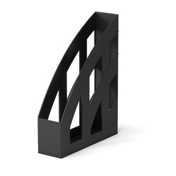 Подставка для бумаг. Вертикальная. Пластиковая. Чёрная.75 мм. 2 шт.