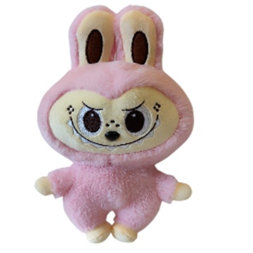 Мягкая игрушка 30см "Лабубу Эльф" розовый