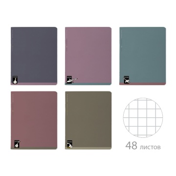 Тетрадь А5 48л кл. BV "Гуси" софт-тач