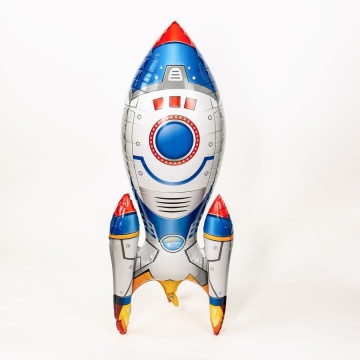 Шар фольга с рисунком 50" "Ракета"  127см
