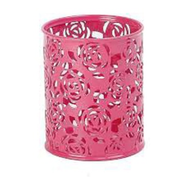 Стакан наст. "deVENTE" 8*8*10см, метал., круглый, ярко-розовый