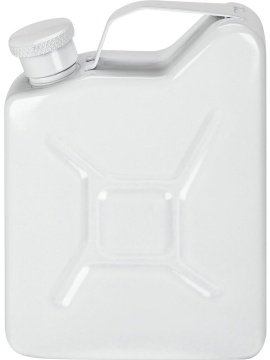 Фляжка  подарочная 150мл "Горючее" белая