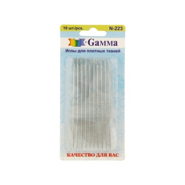 Иглы для плотных тканей 3,5" 10шт