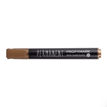 Маркер перманентный 2,0мм  пулевидный золотой "ProfyMark"