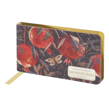 Еженедельник недат. А6 80л., мягк.обл., кож.зам. "Flora. Гранат"