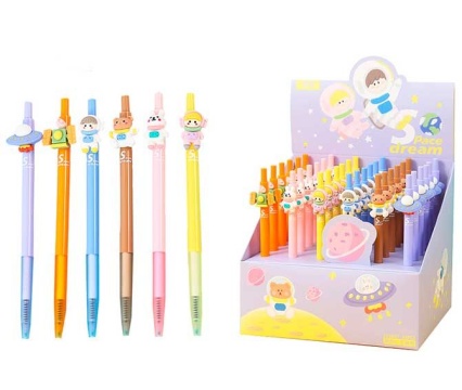 Ручка шар. автомат. "Space dream" синяя, цв.пластик.корпус, 0,7мм