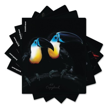 Тетрадь А5 48л кл. Erich Krause "Attention" УФ-лак выборочный+ламинация матовая