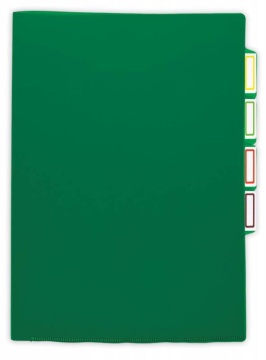 Папка уголок 3-х уровн. А4 прозр. плотн. 0,15мм зеленая