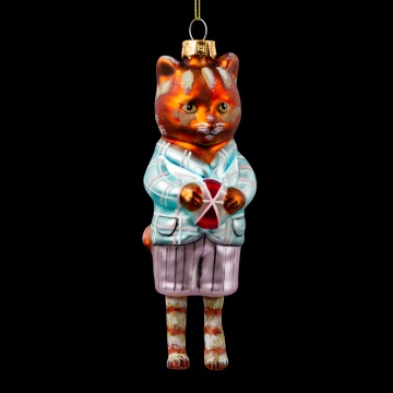 Украшение ErichKrause Decor Котенок 13см, стекло