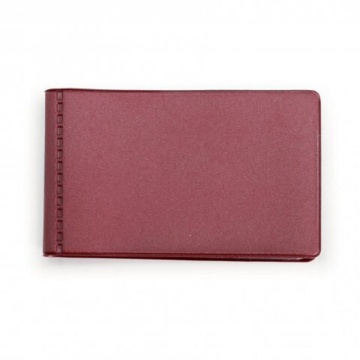 Визитница ПВХ на 28 визиток, бордо