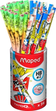 Карандаш TATOO TEENS НВ треуг, ударопрочный, ЦЕНА ЗА 1 ШТ (36 шт. в стакане)