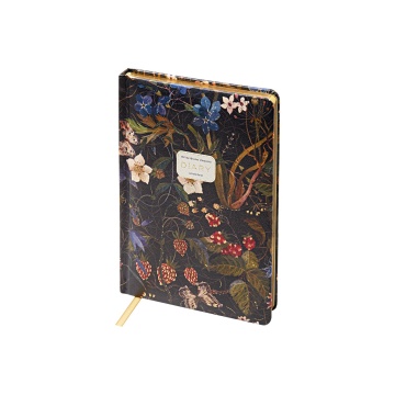 Ежедневник недат. А5+ 120л., тв.обл., иск.кожа "Flora. Лесные ягоды" ляссе