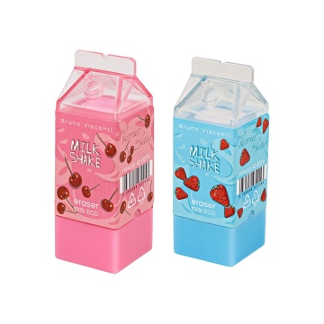 Ластик  BV "Клубника в сливках" 2,4*6,65*2,4см, 2 вида