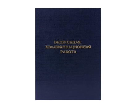 Папка д/Выпускной квалификационной работы А4, без бумаги,  черная