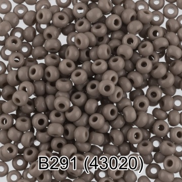 Бисер круглый "GAMMA" 2,3мм, 5гр стекло,серый