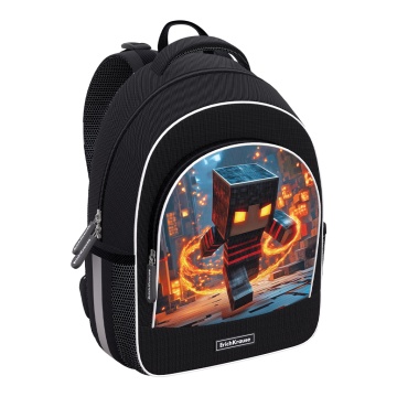 Ученический рюкзак с грудной перемычкой ErichKrause ErgoLine 15L Mine Block