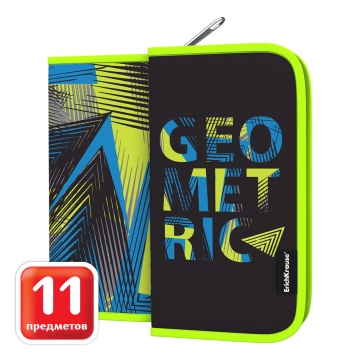 Пенал-книжка с наполнением ErichKrause 110x205x25мм Triangle