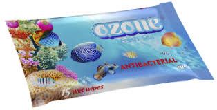 Салфетки влажные "Ozon" морская свежость, 15шт