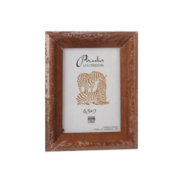 Фоторамка дерево  6,5*9см. 1701 (Светло-коричневая)