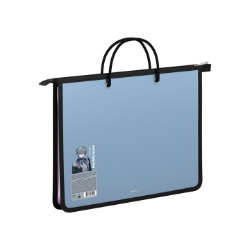 Папка на верхней молнии пластиковая ErichKrause Soft Manga, с ручками, A4, ассорти (в пакете по 4 шт