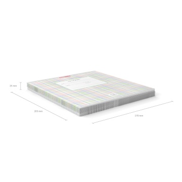 Тетрадь школьная ученическая ErichKrause Optima Новая шотландка ассорти, 12 листов, клетка (в плёнке