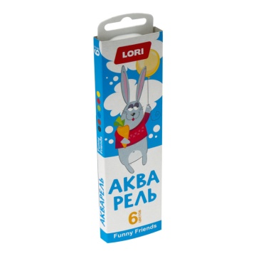 Акварельные краски 6цв. FUNNY FRIENDS, б/к, европодвес