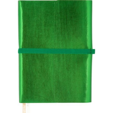 Ежедневник недат. А5 deVENTE Jardin 320стр., изумрудны металлик, тв.обл.,кожзам., ляссе, 70гр/м2