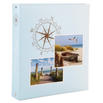 Фотоальбом магнитный 50л 23*28см кольца Sea trip