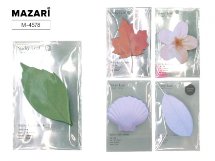 Блок для записи с липким слоем "PLANT". 17 л. В ассортименте