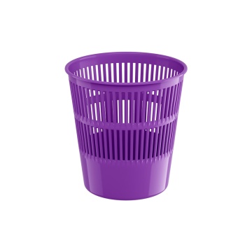 Корзина для бумаг сетчатая пластиковая ErichKrause Vivid, 9л, фиолетовый
