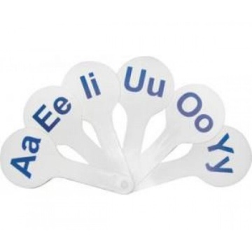 Веер "Английские гласные буквы"