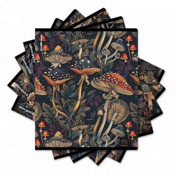 Тетрадь А5 96л кл. Erich Krause "Darkwood", матовая ламинация MIX-PACK