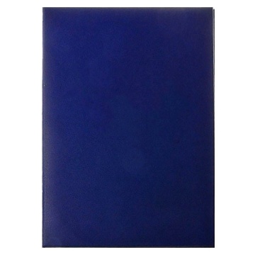 Папка адресная А4 "Без тиснения" бумвинил синий КАНЦБУРГ
