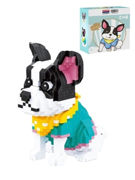 Конструктор пластм. Balody "Пёсик в одежде" 917 дет.