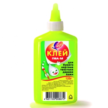 Клей ПВА-М 125 гр. навинчивающ. крышка, желтый флакон