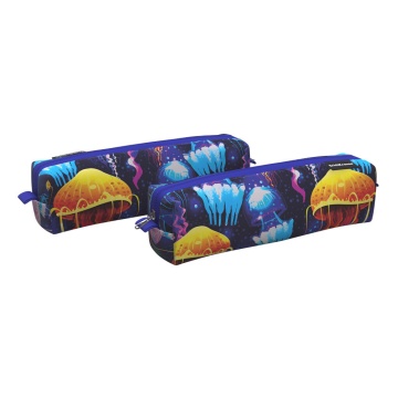 Пенал квадро mini ErichKrause 210x50x50мм Neon Jellyfish