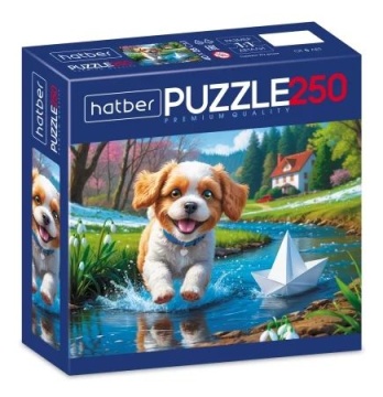 Пазлы  250 элементов  400*280мм.  "Щенячья радость" Premium