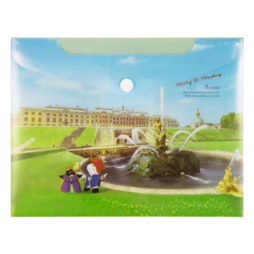 Конверт на кнопке  с рисунком А5 Санкт-Петербург. Петергоф