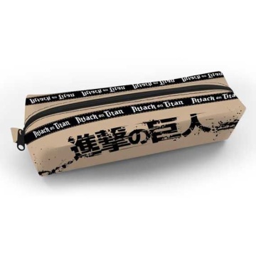 Пенал-косметичка (210*80*40) молния, ткань "Атака Титанов. Сезон 1-3"