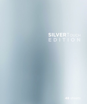 Тетрадь А5 48л кл. ПЗБМ "СильверТач" софт-тач, УФ рельефн.лак, фольга