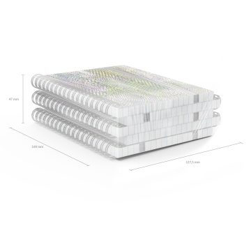 Тетрадь общая с пластиковой обложкой на спирали ErichKrause Purple Python, А6, 80 листов, клетка, на