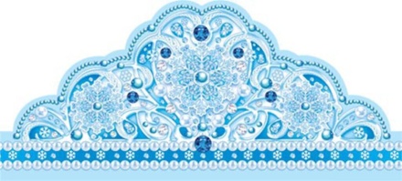 Карнавальная маска картон "Корона"