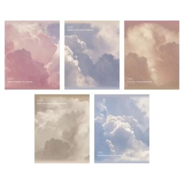 Тетрадь А5 48л кл. Hatber "Dream" софт-тач, 5диз.в блоке